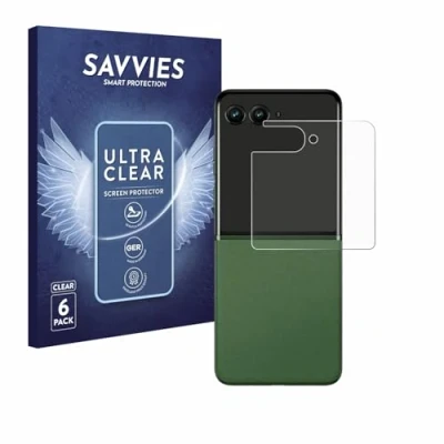 Immagine di savvies (6 Pezzi Pellicola Protettiva per Motorola Razr 50 (Display posteriore) Protezione Schermo Trasparente