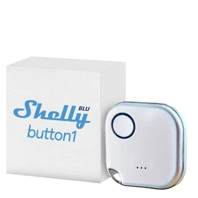 Immagine di Shelly Blu Button1 weiß Dimmer, Interruttore Bluetooth, Wi Fi