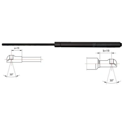 Immagine di METZGER 2110027 Pistoncini portellone 280 502,5 FIAT: Panda II Hatchback