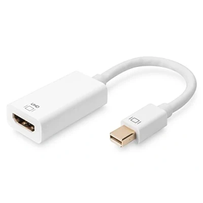 Immagine di Digitus DisplayPort / HDMI Cavo Spina DisplayPort, Presa A 0.20 m Bianco DB 340416 002 W doppia schermatura, standard, predisposto HDMI, Schermato