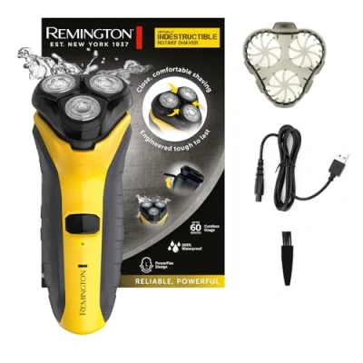 Immagine di Remington Rasoio elettrico Barba Utilizzo su asciutto e bagnato Design in policarbonato molto resistente, lame a doppio binario, rifinitore di precisione comfort + regolabarba, PR1855