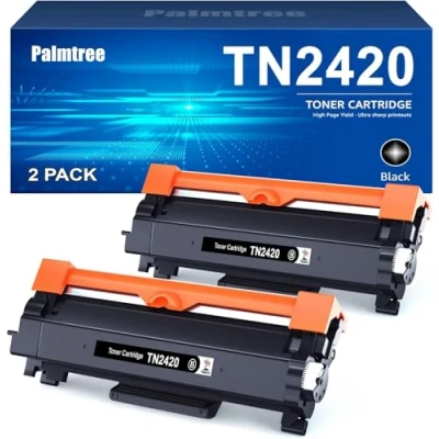 Immagine di TN2420 Compatibile Toner Brother MFC L2710DW L2710DN L2730DW TN 2420 TN2410 L2750DW DCP L2510D HL L2350DW L2550DN (2 nero)