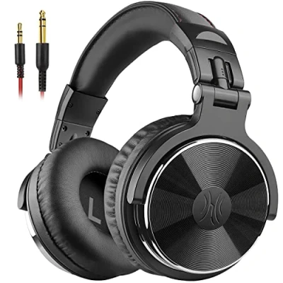 Immagine di OneOdio Pro 10 Cuffie Over Ear, Cablate con Shareporte Microfono, Jack 3,5 mm e 6,35 mm, perRegistrazione, Mixaggio, Monitoraggio in Studio, DJ, Chitarra,Podcast, Cellulare, PC