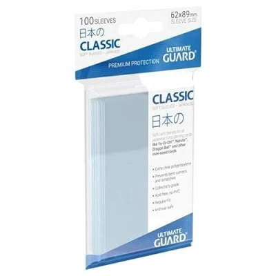 Immagine di Ultimate Guard Classic Soft Sleeves Japanese Size Transparent (100)