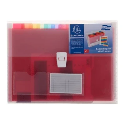 Immagine di Exacompta 55298E Classificatore, Bianco Trasparente, 33 x 25