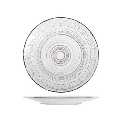 Immagine di H&amp;h courtyard set 6 piatti piani bianchi cm 27,5