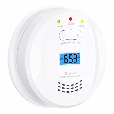 Immagine di HEIMAN Rilevatore di monossido carbonio, EN 50291, CO Allarme con Digital display sensore, digitale batteria HM 723ESY