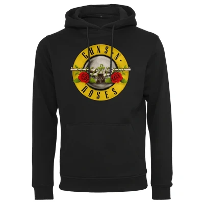 Immagine di Merchcode GUNS N&#039; Roses Felpa con cappuccio, Uomo, Taglia: Small, Black