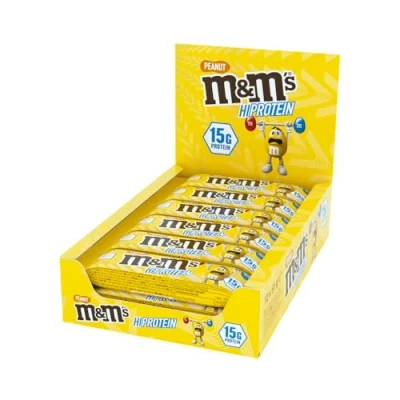 Immagine di Mars 12 barrette proteiche m&amp;m&#039;s high protein bar da 51 grammi, gusto burro d&#039;arachidi Peanut butter, con 15 grammi di proteine