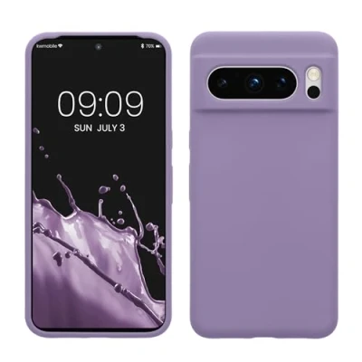 Immagine di kwmobile Cover per Google Pixel 8 Pro Custodia Back Case Smartphone in Silicone TPU Protezione Gommata lavanda lilla