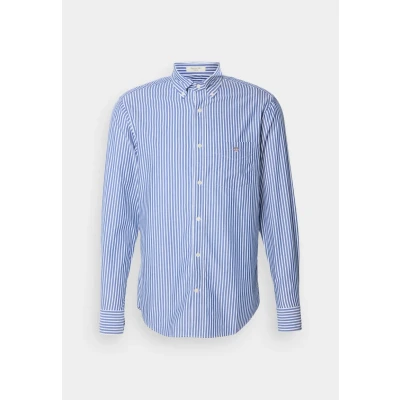 Immagine di GANT REG Poplin Stripe Camicia, Uomo, Taglia: 4XL, Marine weiß