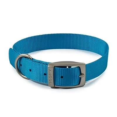 Immagine di Ancol Viva Collare leggero con fibbia blu, taglia 3 per adattarsi a 28 36 cm, resistente alle intemperie