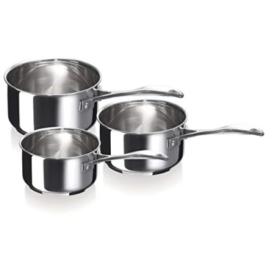 Immagine di Beka Chef Casseruola Set, Acciaio Inossidabile, Argento, 3 Pezzi