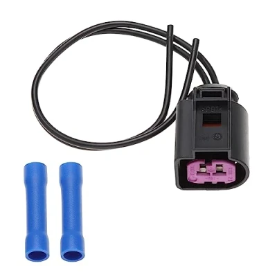 Immagine di 1 pz Auto Generatore Spina Cablaggio con Tubi termorestringenti 1J0973772 Compatibile Audi VW 2 Pin Alternatore Connettore