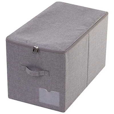 Immagine di AMX 56 (L) X32 (W) X33cm (H), Cestini portaoggetti per Abbigliamento Invernale con Coperchio, Compatibile Armadio Ikea Pax, Grigio Scuro