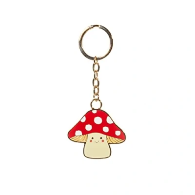 Immagine di Sass &amp; Belle Mushroom Enamel Keyring