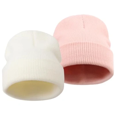 Immagine di DRESHOW 2 Pezzi Toddler Beanie Bambini Cappelli Invernali Morbida Maglia Unisex Cappello per Ragazzi Ragazze Caldo 6 Mesi 7 Anni