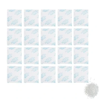 Immagine di Sacchetto di gel silice, assorbitore umidità, silice con indicatore deumidificatore (20 g x 30 confezioni)