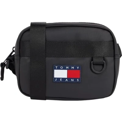 Immagine di Tommy Jeans Elevated Crossover Unisex Borsa a tracolla, Taglia: One Size, Black