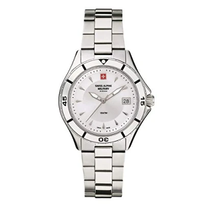Immagine di Swiss Alpine Military 7740.1 Orologio analogico al quarzo, da donna, in acciaio inox