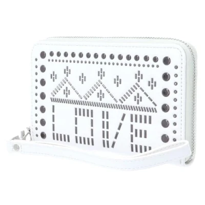Immagine di Desigual Portafoglio da donna con cerniera Mone Azabache, Bianco (Bianco), 2x9x15 cm (B x H T)