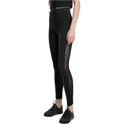 Immagine di Urban Classics Flock LACE Stripe Leggings, Donna, Taglia: Large, Black