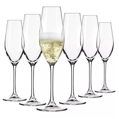 Immagine di Krosno Bicchieri da champagne Set di 6 210 ml Vetro perfettamente trasparente senza piombo Ideali per Casa, Ristorante e Feste