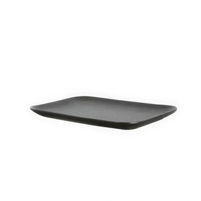 Immagine di ByON Square plate Blackroot 5275000301 Piatto piano in porcellana, 1,5 x 14 20 cm, colore: Nero