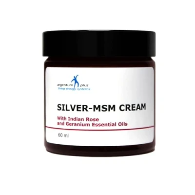 Immagine di La crema Argento MSM con olii essenziali di geranio e rosa indiana 60 ml