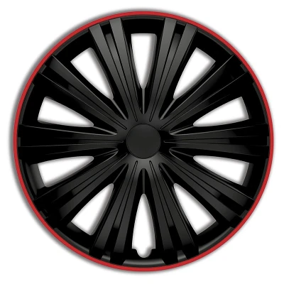 Immagine di AutoStyle PP 5046BR Copricerchi 16Inch nero/rosso