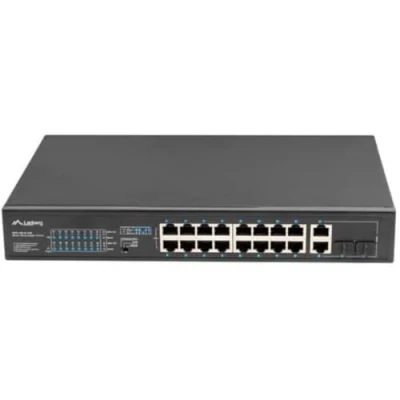 Immagine di LANBERG Switch 16X 100MB Poe+/2X 1GB/1X SFP Rack 19&quot; No GESTIONADO GIGABIT ETHERNET 250W