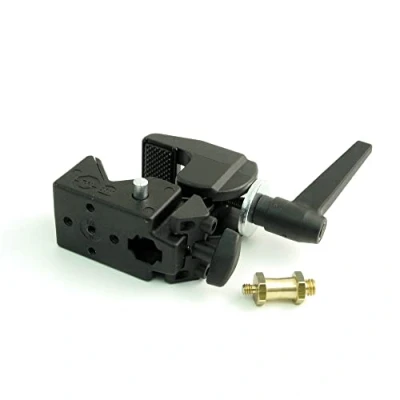 Immagine di Manfrotto Super Clamp Morsetto con Perno Corto Portatile Portata 15 kg Certificazione Tüv 2909
