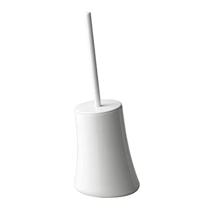 Immagine di GEDY Flou Scopino WC da Terra Bianco, Misure e peso scopettino: 36X12,6X12,6 CM &amp; 0,48 KG, Realizzato in Resina Termoplastica, per Design Carallo Grandis, 2 Anni di Garanzia