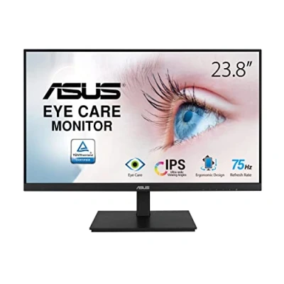 Immagine di Asus VA24DQSB IPS Monitor LED ERP F (A G) 60.5 cm (23.8 pollici) 1920 x 1080 Pixel 16:9 5 ms HDMI ™, Cuffie (jack da 3,5 mm), DisplayPort, VGA, USB 2.0