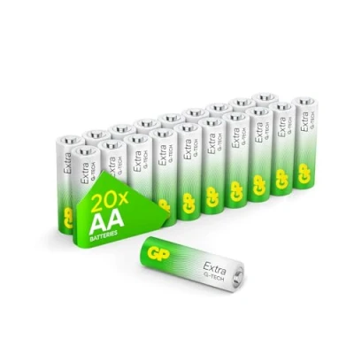 Immagine di Batterie AA Set da 20 GP Extra Pile Stilo Alcaline 1,5V / LR06 Lunga Durata