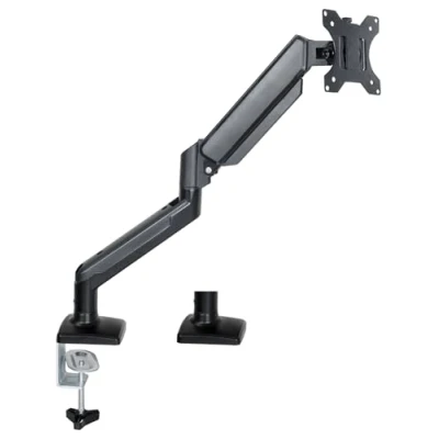 Immagine di my wall supporto per monitor con molla a gas HL57L, completamente mobile, braccio gas, regolabile in altezza, girevole gioco o ufficio, carico 2 9 kg, da