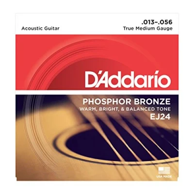 Immagine di D&#039;Addario Corde Chitarra Acustica per EJ24 Set EJ Phosphor BRZ RND WND, 13 56