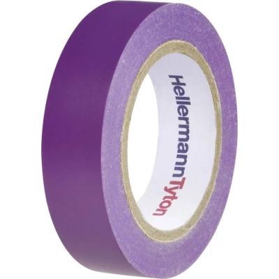Immagine di HellermannTyton HelaTape Flex 15 710 00109 Nastro isolante Violetto (L x L) 10 m mm 1 pz.