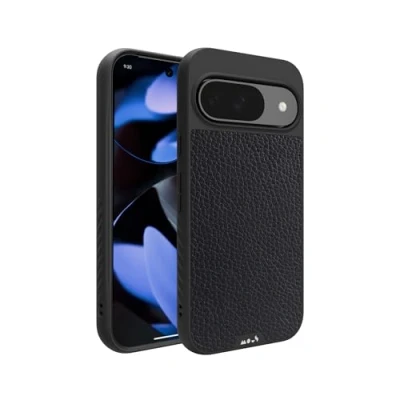 Immagine di Mous Cover per Google Pixel 9 MagSafe Compatibile Limitless 5.0 Pelle Nera Custodia Protettiva Antishock