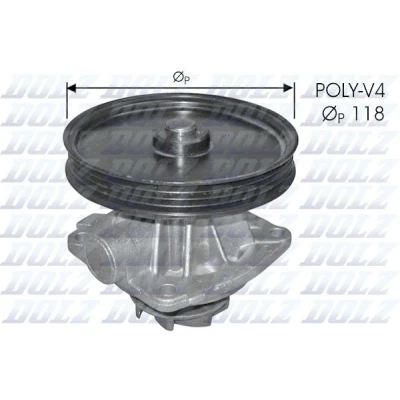 Immagine di DOLZ S226 Pompa acqua con alloggiamento FIAT: Uno Hatchback, Tempra S.W.