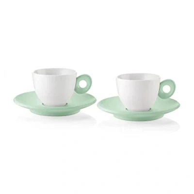 Immagine di Guzzini EVERYDAY Set 2 Tazzine da Caffè con Piattino Verde Malva 081700243