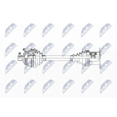 Immagine di NTY NPW VW 036 Albero motore / Semiasse Assale anteriore Sx, Dx Cambio manuale a 6 marce, Semiautomatico FORD: Galaxy Mk1 MPV