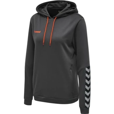 Immagine di Hummel Hmlauthentic Felpa con cappuccio, Donna, Taglia: Large, Asphalt