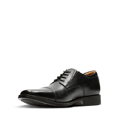 Immagine di Clarks Tilden Cap, Scarpe con lacci Uomo, Nero Black Leather, 42.5 EU