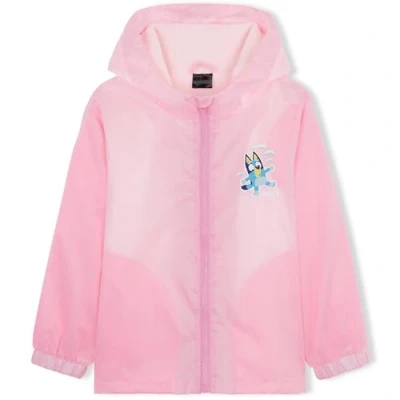 Immagine di BlueY Giacca Antipioggia Bambina, Impermeabile Bambino con Cappuccio, Foderato in Pile (Rosa, 4 5 anni)