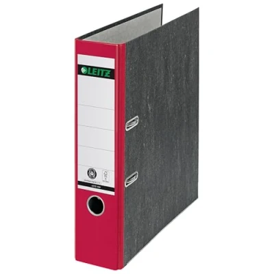 Immagine di Leitz Raccoglitore con Meccanismo a Leva 180 Recycle, Formato A4, Dorso 8.2 cm, Rosso, 10805025