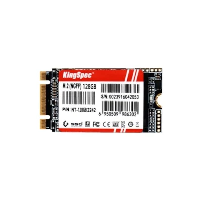 Immagine di KingSpec M.2 2242 NGFF Unità a stato solido SSD interno PCIe da 128 GB, SATA 6 Gb/s
