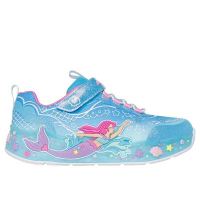 Immagine di Skechers Mermaid Dreams Sneakers basse Blue sparkle/multicoloured per bambini, Taglia: 35, sparkle/multi coloured Tessuto / sintetico