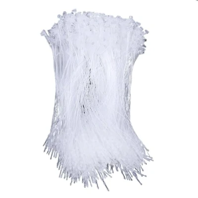 Immagine di 1000 etichette di sicurezza in plastica, 8,5 cm/12,5 cm, trasparenti, bianche, per su tessuti, pelletteria, scarpe