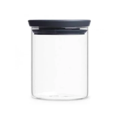 Immagine di Brabantia 298288 Barattolo Rotondo in Vetro Borosilicato, 0.6 l, Trasparente